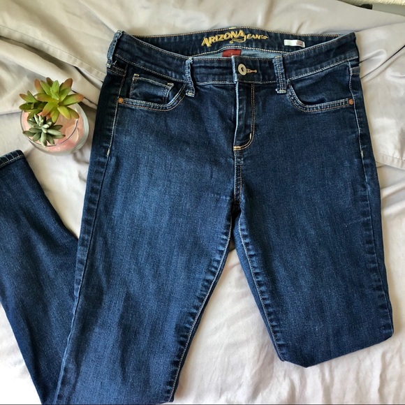 Arizona Jean Company Denim - Arizona Super Skinny Jeans 9 Long Dark Wash